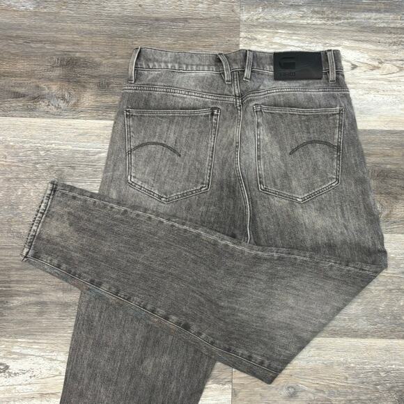 G-Star Raw Janeh Ultra High Mom Ankle Faded Black Womens 27x30 Stretch Jeans - Picture 3 of 12